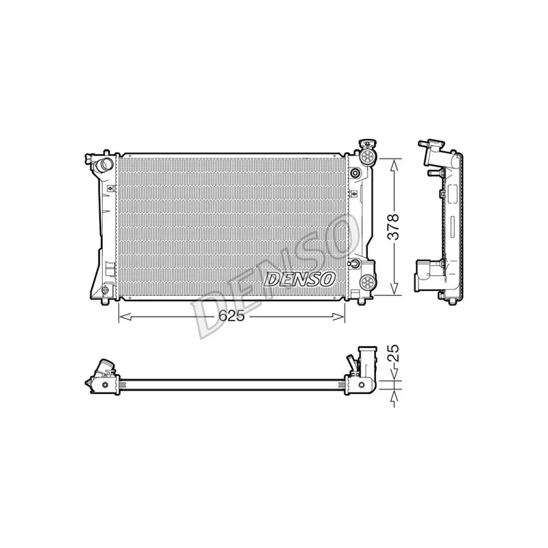Radiateur, refroidissement du moteur DENSO DRM50145