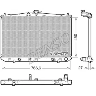 Radiateur, refroidissement du moteur DENSO DRM51017