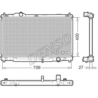 Radiateur, refroidissement du moteur DENSO DRM51018