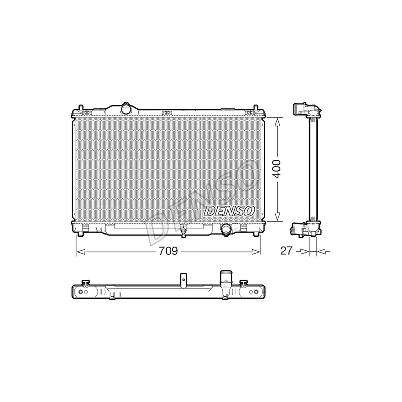 Radiateur, refroidissement du moteur DENSO DRM51018
