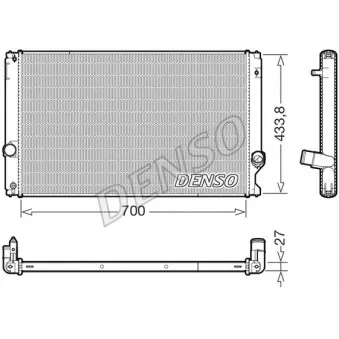 Radiateur, refroidissement du moteur DENSO DRM51019
