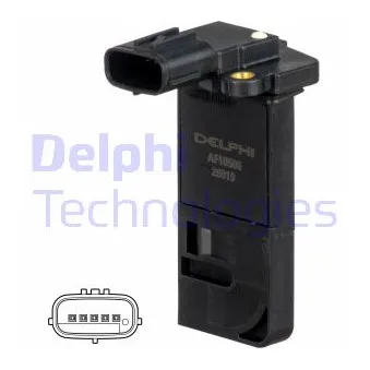 Débitmètre de masse d'air DELPHI AF10506-12B1
