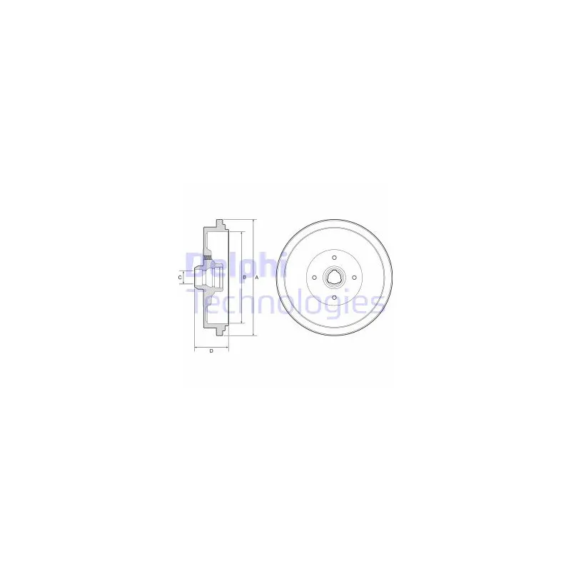 Tambour de frein DELPHI BF320