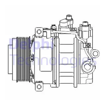 Compresseur, climatisation DELPHI CS20378