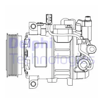 Compresseur, climatisation DELPHI CS20476