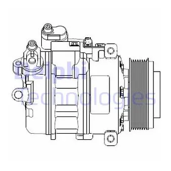 Compresseur, climatisation DELPHI CS20479