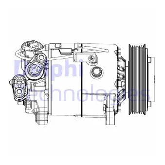 Compresseur, climatisation DELPHI CS20500