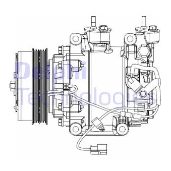 Compresseur, climatisation DELPHI CS20510