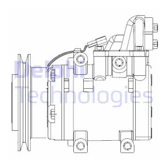 Compresseur, climatisation DELPHI CS20524