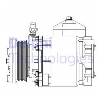Compresseur, climatisation DELPHI CS20525