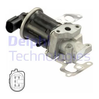 Vanne EGR DELPHI EG10416-12B1