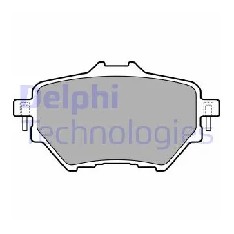 Jeu de 4 plaquettes de frein arrière DELPHI LP2505