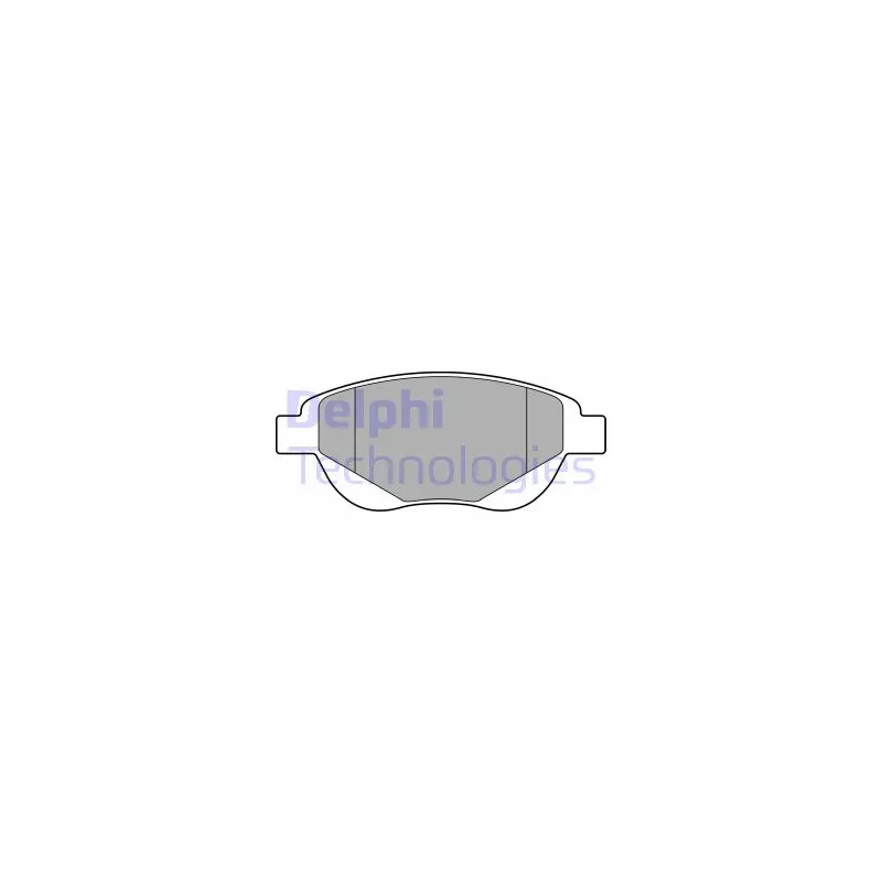 Jeu de 4 plaquettes de frein avant DELPHI LP3638