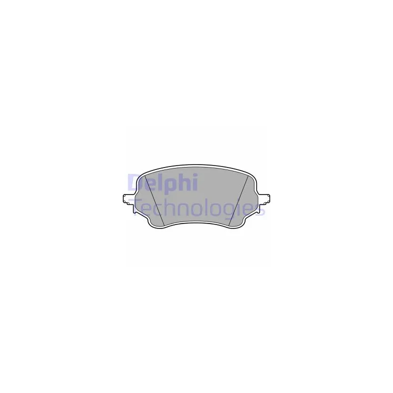 Jeu de 4 plaquettes de frein avant DELPHI LP3648