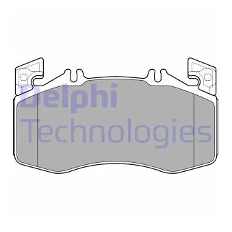Jeu de 4 plaquettes de frein avant DELPHI LP3654