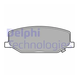 Jeu de 4 plaquettes de frein avant DELPHI LP3657