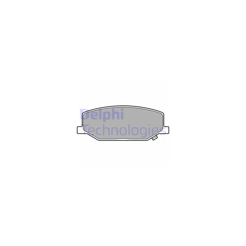 Jeu de 4 plaquettes de frein avant DELPHI LP3657