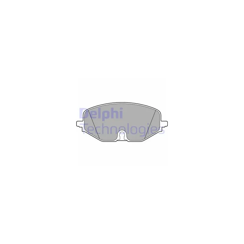 Jeu de 4 plaquettes de frein avant DELPHI LP3663