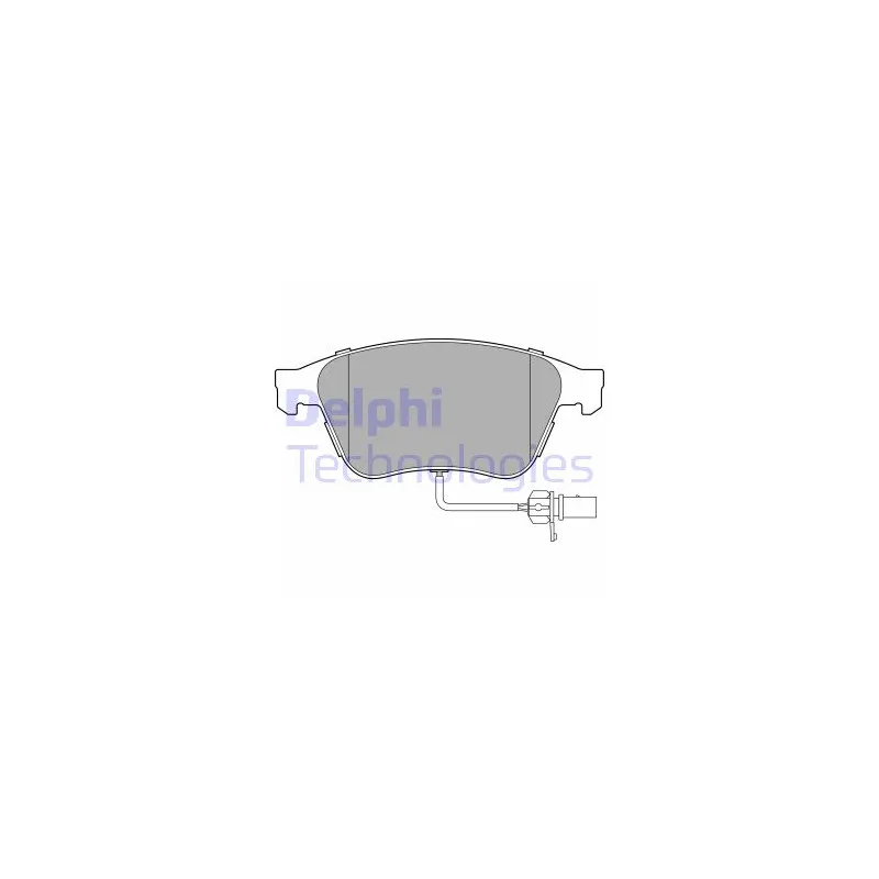 Jeu de 4 plaquettes de frein avant DELPHI LP3667