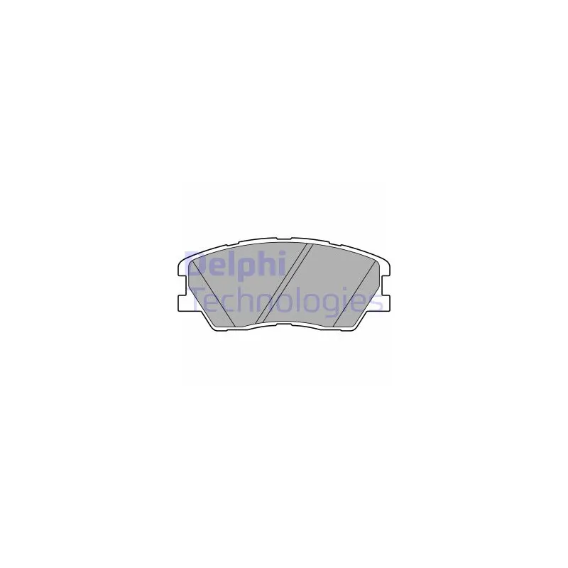 Jeu de 4 plaquettes de frein avant DELPHI LP3673
