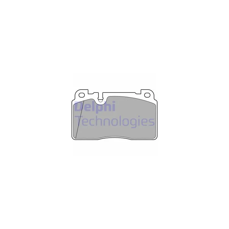 Jeu de 4 plaquettes de frein avant DELPHI LP3677