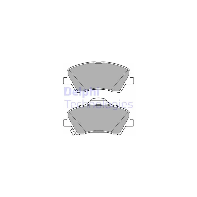 Jeu de 4 plaquettes de frein avant DELPHI LP3678