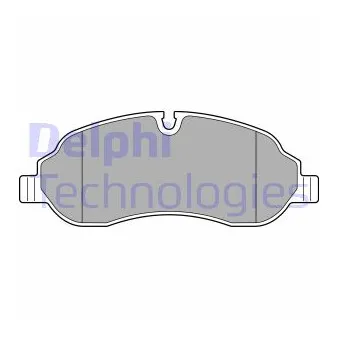 Jeu de 4 plaquettes de frein avant DELPHI LP3682