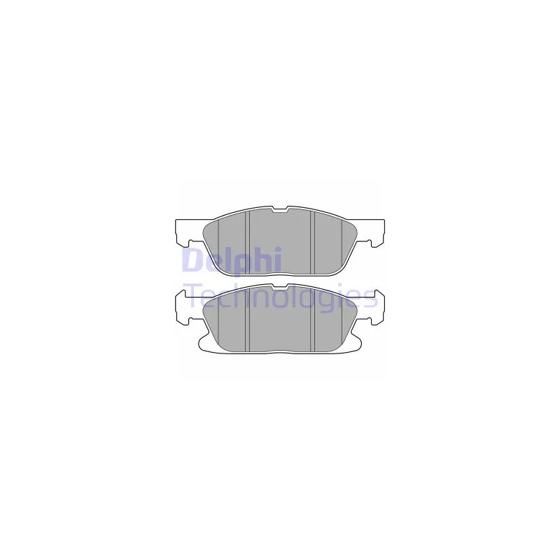 Jeu de 4 plaquettes de frein avant DELPHI LP3704