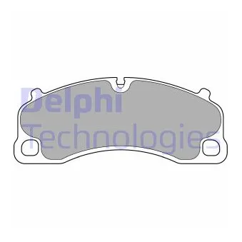 Jeu de 4 plaquettes de frein avant DELPHI LP3729