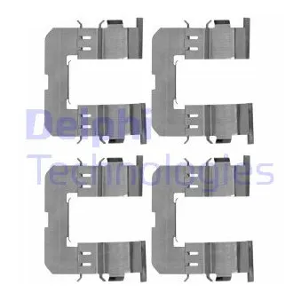 Kit d'accessoires, plaquette de frein à disque DELPHI LX0647