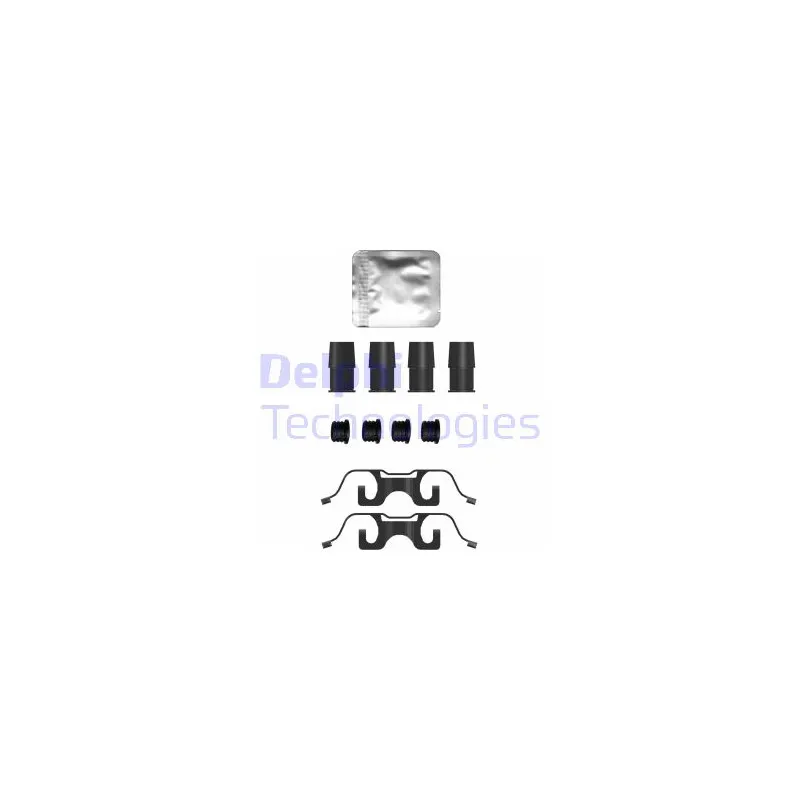 Kit d'accessoires, plaquette de frein à disque DELPHI LX0755
