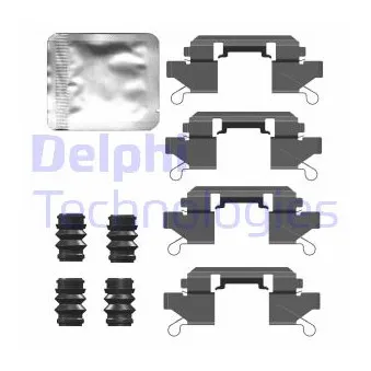 Kit d'accessoires, plaquette de frein à disque DELPHI LX0761