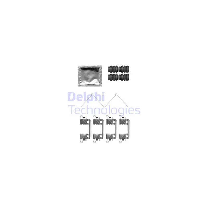 Kit d'accessoires, plaquette de frein à disque DELPHI LX0762