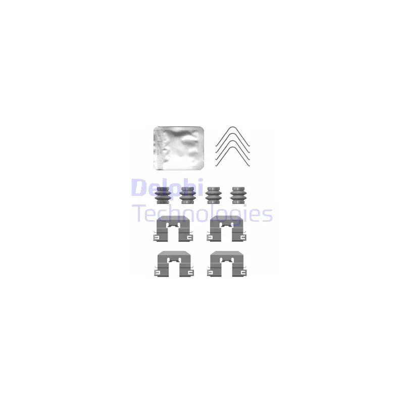 Kit d'accessoires, plaquette de frein à disque DELPHI LX0764