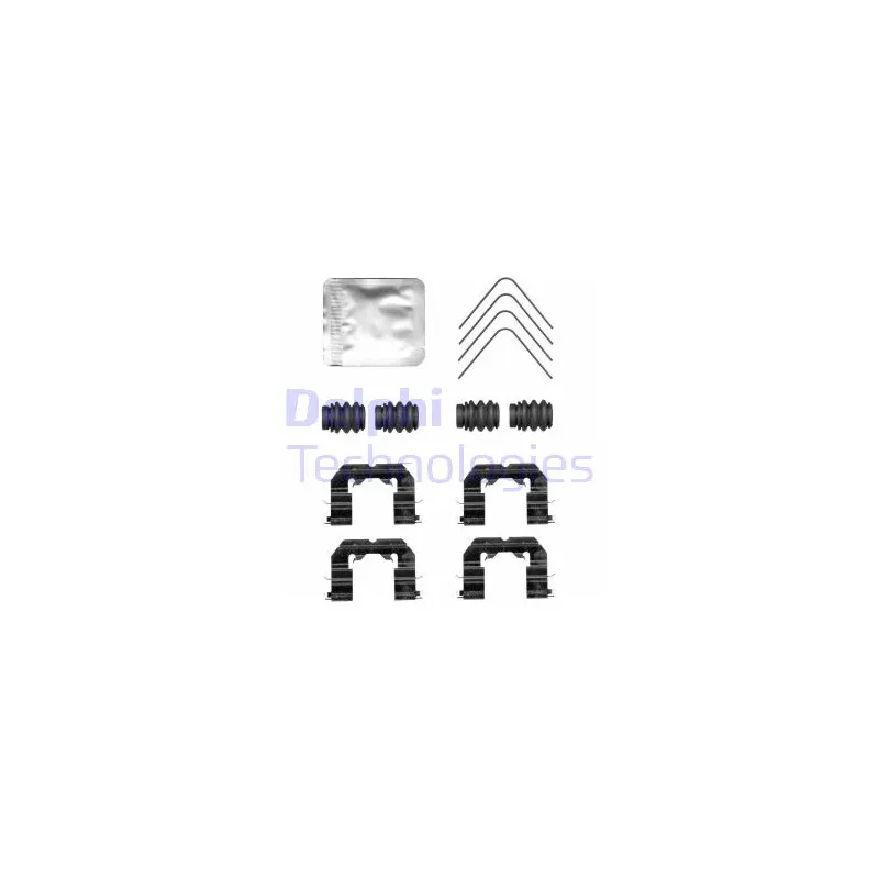 Kit d'accessoires, plaquette de frein à disque DELPHI LX0765