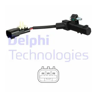 Capteur d'angle, vilebrequin DELPHI SS11479