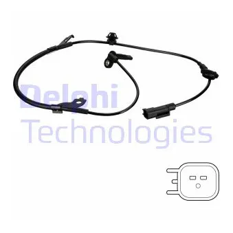 Capteur, vitesse de roue DELPHI SS20437