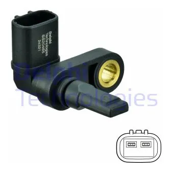 Capteur, vitesse de roue DELPHI SS20465