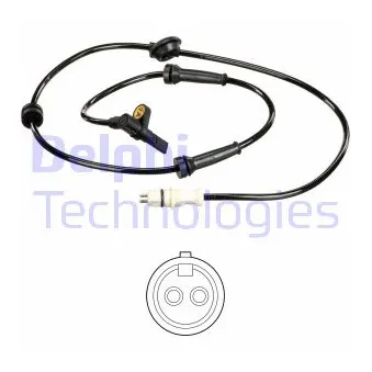 Capteur, vitesse de roue DELPHI SS20577