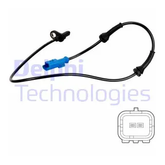 Capteur, vitesse de roue DELPHI SS20744