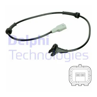 Capteur, vitesse de roue DELPHI SS20745