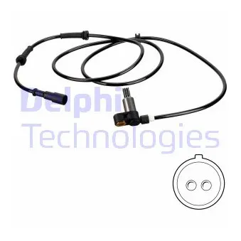 Capteur, vitesse de roue DELPHI SS20749