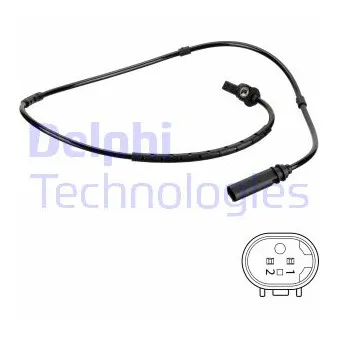 Capteur, vitesse de roue DELPHI SS20751