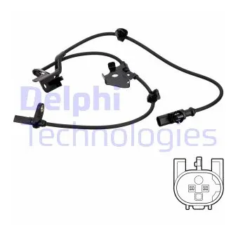 Capteur, vitesse de roue DELPHI