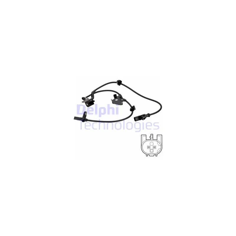 Capteur, vitesse de roue DELPHI SS20753