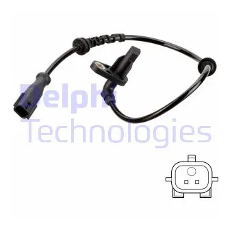 Capteur, vitesse de roue DELPHI SS20756