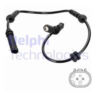 Capteur, vitesse de roue DELPHI SS20757