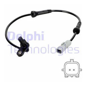 Capteur, vitesse de roue DELPHI SS20758