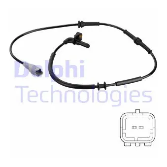 Capteur, vitesse de roue DELPHI SS20761