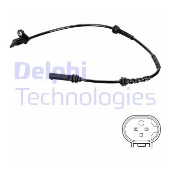 Capteur, vitesse de roue DELPHI SS20762